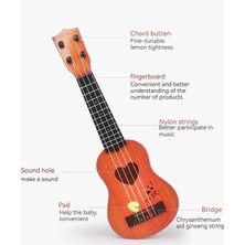 Panada Çocuk Simülasyonu Ukulele Müzik Aleti - 35 cm (Yurt Dışından)