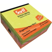 Sarff 75X75MM Fosforlu Renkler Küp Not Kağıdı 320YP 4X80
