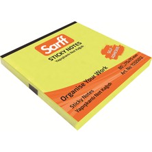 Sarff 75X75MM Fosforlu Sarı Not Kağıdı 80YP