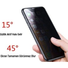 Enfein Apple iPhone 14 Pro Max Ile Uyumlu Mpprivacy Hayalet Ekran Koruyucu Ekran Göstermeyen Kırılmaz Cam