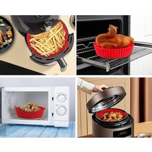Trustmoda Tüm Airfryer'lara Uyumlu Pratik, Hijyenik Yıkanabilen Silikon Kap - Bpafree