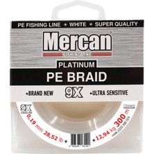 Mercan Platinum Pe 9x Örgü Ip 300 M Beyaz Misina