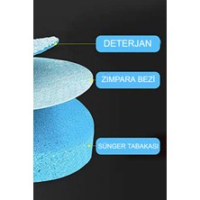 Ecuy Tek Kullanımlık Tuvalet Fırçası Özel Deterjanlı El Değmeden Kullanım Klozet Temizleyici 6 Lı Sünger