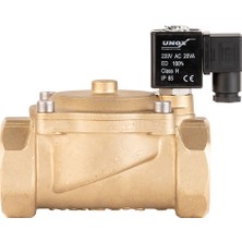 Unox 220V AC Buhar Normalde Kapalı Solenoid Valf (0,5-6 BAR)