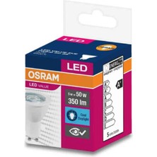 Osram Led Value 4,5W Beyaz Işık Gu10 Duy 350lm