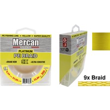 Mercan Platinum Pe 9x Örgü Ip 300 M Sarı Makara Misina
