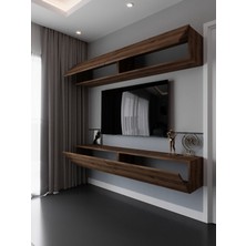 Myniture Home & Living Duvara Monte Tv Sehpası Ceviz S6112-2
