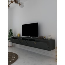 Myniture Home & Living Duvara Monte Tv Sehpası Antrasit S6202-4