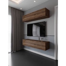 Myniture Home & Living Duvara Monte Tv Sehpası Ceviz S6203-2