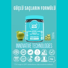 Vita Bear Strong Hair Gummy Biotin 5000 Folik Asit Vitamin Kompleks 60 Adet