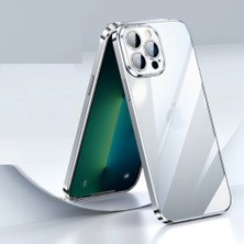 M.TK Moveteck iPhone 14 Pro Kılıf Kamera Lens Koruyucu 6.7 Inç Derin Mor Için Ultra Ince Sert Pc Arkası Şeffaf