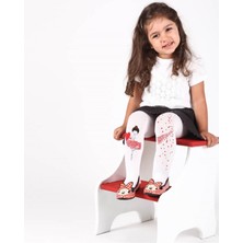 Secret Moda Mat 50 Den Balerin Taş Aksesuarlı Çocuk Külotlu Çorap