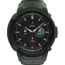 Spigen Samsung Galaxy Watch 4 Classic (46mm) Kılıf Rugged Armor Pro Military Green - ACS04326