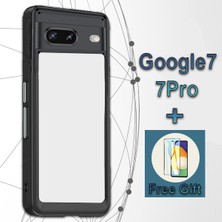 Lanze Direct Google Pixel 7 / 7 Pro Telefon Kılıfı Silikon Yumuşak Kılıf + Ekran Koruma Filmi - Siyah (Yurt Dışından)