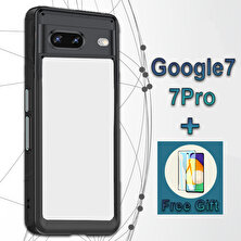 Lanze Direct Google Pixel 7 / 7 Pro Telefon Kılıfı Silikon Yumuşak Kılıf + Ekran Koruma Filmi - Şeffaf (Yurt Dışından)