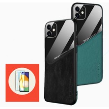 Lanze Direct iPhone 14 / 14 Pro / 14 Pro Max / 14 Max Telefon Kılıfı Silikon Yumuşak Kılıf + Ekran Koruma Filmi - Yeşil (Yurt Dışından)