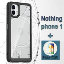 Lanze Direct Nothing Phone 1 Telefon Kılıfı Silikon Yumuşak Kılıf + Ekran Koruma Filmi - Şeffaf (Yurt Dışından)