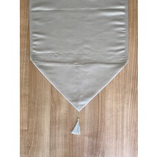 Silver Stripe Runner Gümüş 45X170 cm