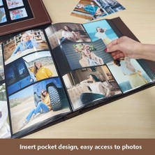 HaiTun 6 Inç Ekle Albümü, 600 6 Inç Fotoğraflar Büyük Kapasiteli Albüm Koleksiyonu, Aile Toplama Fotoğraf Koleksiyonu, Düğün Fotoğraf Albümü | Fotoğraf Albümleri (Siyah) (Yurt Dışından)
