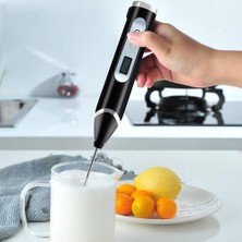 Haitun Elektrikli Kek Mikser El Blender Yumurta Çırpıcı Milk Frother USB Şarj Çırpma ile Kurşun Geçirmez Kahve Latte Cappuccino | Sütlüler (Yurt Dışından)