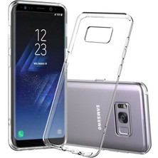 Aqua Aksesuar Galaxy S8 Kılıf Ultra Ince Süper Silikon Şeffaf Kılıf