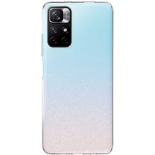 Aqua Aksesuar Xiaomi Redmi Note 11T 5g Kılıf Ultra Ince Süper Silikon Şeffaf Kılıf