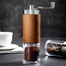 Haitun Taşınabilir Ahşap Tahıl El Manuel Kahve Öğütücü Gümüş Paslanmaz Çelik Kahve Çekirdeği Burr Değirmen El Krank Aeropress Espresso Taşe | Manuel Kahve Öğütücüler (Yurt Dışından)