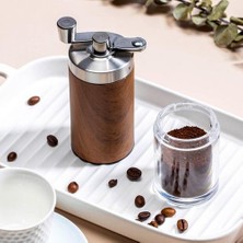 Haitun Taşınabilir Ahşap Tahıl El Manuel Kahve Öğütücü Gümüş Paslanmaz Çelik Kahve Çekirdeği Burr Değirmen El Krank Aeropress Espresso Taşe | Manuel Kahve Öğütücüler (Yurt Dışından)