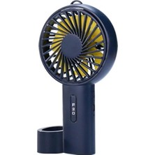 Haitun Elde Taşınır Masaüstü Fan, USB Şarj Edilebilir Mini Fan (Mavi) (Yurt Dışından)