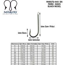 Maruto 9491 Bn Düz Olta Iğnesi