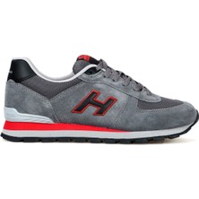 Hammer Jack Hakiki Deri Meet Gri-Kırmızı-Laci Erkek Spor Ayakkabı