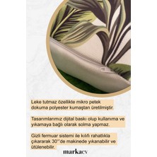 MarkaEv Old Flowers Set 4'lü Kırlent Kılıfı 980