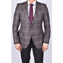 Ragusa 4700 Astra Ekose  Slimfit Spor Ceket/bordo/52 Beden - 6 Drop