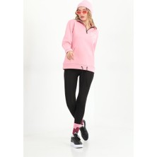 Mococo Kadın Fermuarlı Pembe Sweatshirt MW5717