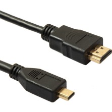 Wozlo 1.5m Micro HDMI To HDMI Kablo 3D Full Hd Mikro HDMI Ses Görüntü Kablosu