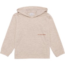 U.S. Polo Assn. Kız Çocuk Bej Melanj Sweatshirt 50253797-VR156