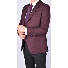 Ragusa 4702 Madrid Slimfit Ceket/bordo/52 Beden - 6 Drop