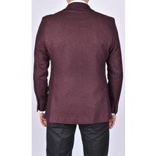 Ragusa 4702 Madrid Slimfit Ceket/bordo/52 Beden - 6 Drop