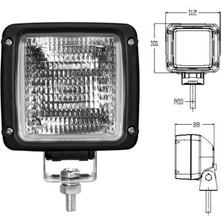 Ceray Jcb Kare Çalışma Lambası Bareketli
