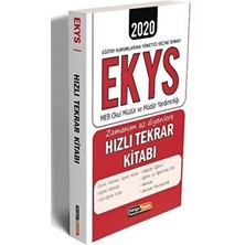 Kariyer Meslek Yayıncılık 2020 Ekys Meb Okul Müdür ve Müdür Yardımcılığı Zamanım Az Diyenlere Hızlı Tekrar Kitabı