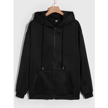 Daxis Sportwear Company Fermuarlı Kapüşonlu Oversize Sweatshirt