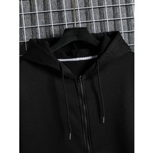 Daxis Sportwear Company Fermuarlı Kapüşonlu Oversize Sweatshirt