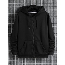 Daxis Sportwear Company Fermuarlı Kapüşonlu Oversize Sweatshirt
