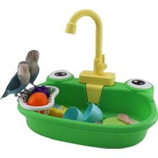 HaiTun Musluk Otomatik Pet Petrotlar ile Kuş Küvet Petrotlar Parakeet Spa Havuz Duş Temizleme Araçları Çocuk Eğlence Oyuncaklar Kuş Kaynağı | Kuş Banyoları (Yurt Dışından)