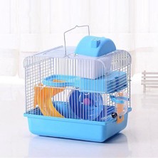 HaiTun 2 Katlı Pet Hamster Kafesi Lüks Ev Taşınabilir Fare Ev Habitat Dekorasyon Küçük Evcil Hayvanlar Chinchilla Hamster House Kafes Malzemeleri | Kafesler (Yurt Dışından)