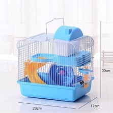 HaiTun 2 Katlı Pet Hamster Kafesi Lüks Ev Taşınabilir Fare Ev Habitat Dekorasyon Küçük Evcil Hayvanlar Chinchilla Hamster House Kafes Malzemeleri | Kafesler (Yurt Dışından)