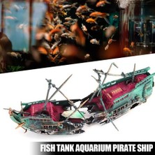 HaiTun Akvaryum Korsan Gemisi Gemi Enkazı Kırık Akvaryum Balık Tankı Dekorasyon Akvaryum Aksesuarları Ev Peyzaj Dekorasyon | Süslemeler (Yurt Dışından)