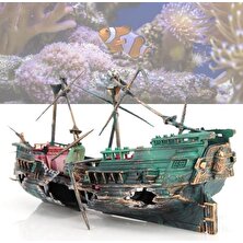 HaiTun Akvaryum Korsan Gemisi Gemi Enkazı Kırık Akvaryum Balık Tankı Dekorasyon Akvaryum Aksesuarları Ev Peyzaj Dekorasyon | Süslemeler (Yurt Dışından)