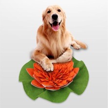 HaiTun Yeni Köpek Snuffle Mat Lotus Şekli Koklama Ped Battaniye Iq Yiyecek Arama Becerileri Eğitim Yavaş Besleyici Gıda Besleme Mat Bulmaca Oyuncak | (Yurt Dışından)