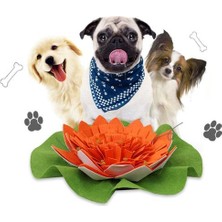 HaiTun Yeni Köpek Snuffle Mat Lotus Şekli Koklama Ped Battaniye Iq Yiyecek Arama Becerileri Eğitim Yavaş Besleyici Gıda Besleme Mat Bulmaca Oyuncak | (Yurt Dışından)